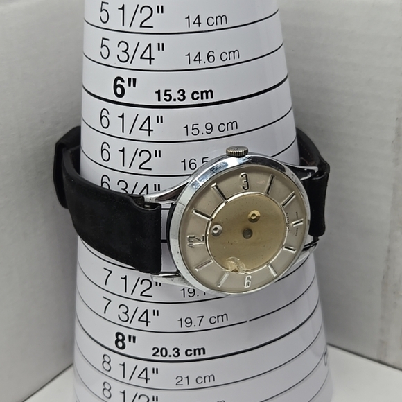 Mens Vintage Polaris Mystery Dial 1960s Manual Wind Watch Runs Read Description - Picture 7 of 16